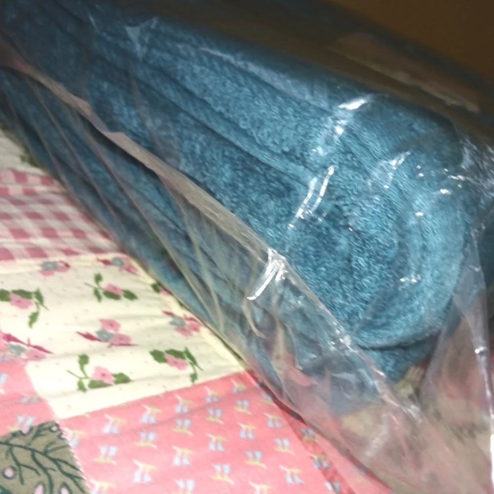 W Home Bamboo Spa Oversized Bath Towel/Sheet Set of 2 Teal 33 x 64